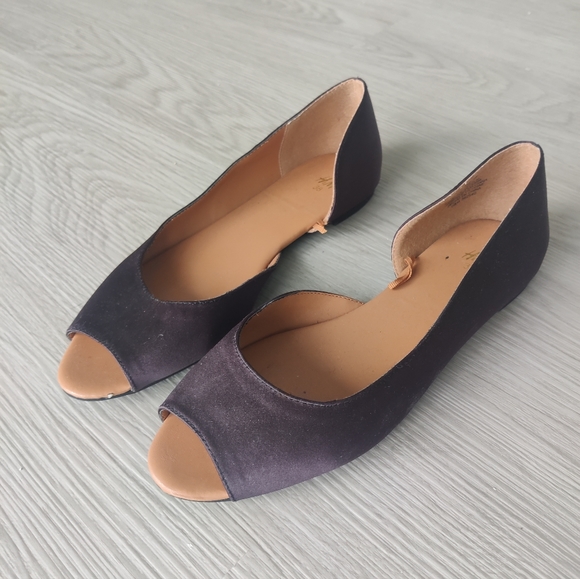 Black Flat Toeless Shoes - H&M - Picture 2 of 4